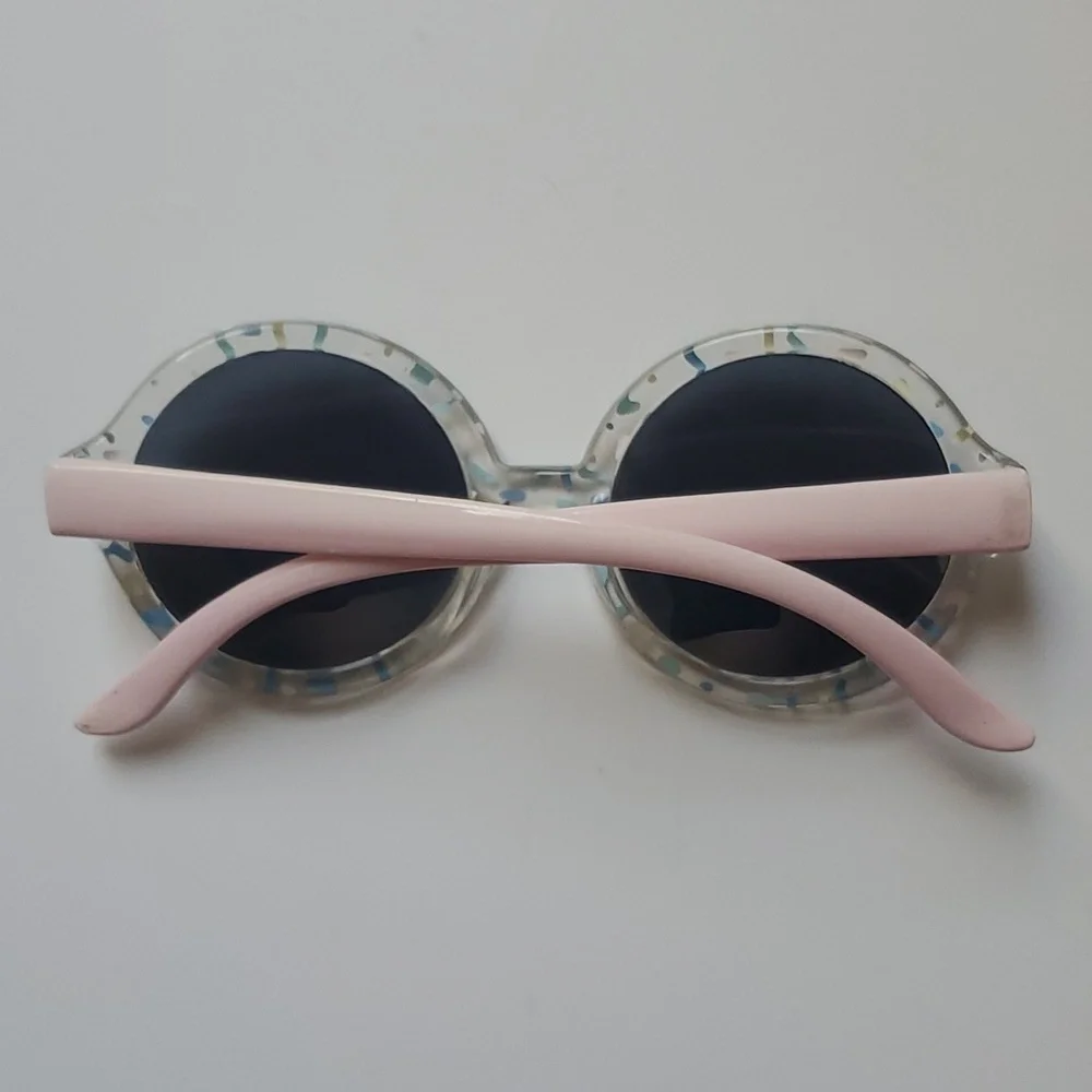 Little Girl Sprinkle Pastel Sunglasses-OS